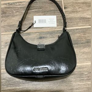 Steve Madden Leather Western Shoulder Bag with Silver Buckle
